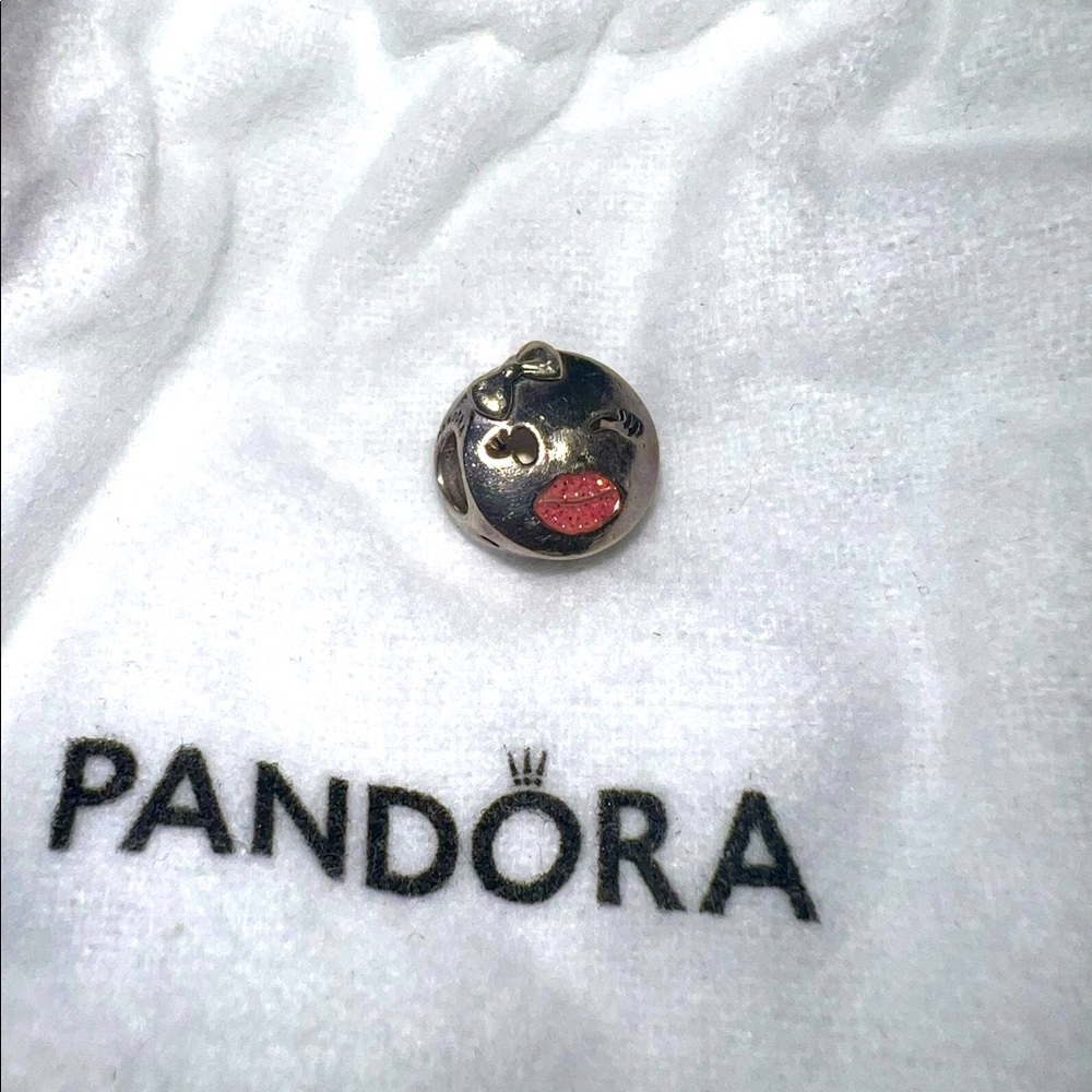 Pandora Kissy Winking Face Charm